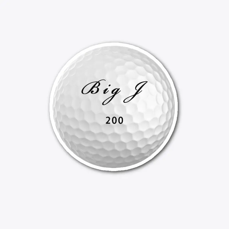 Big J's Golf and Grub Sticker